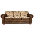 American Furniture Classics Traditional Microfiber Angler's Cove Sofa in Brown