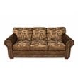American Furniture Classics Traditional Microfiber River Bend Sofa in Brown