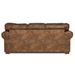 American Furniture Classics Traditional Microfiber River Bend Sofa in Brown