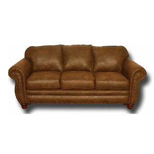 american furniture classics traditional microfiber sedona sofa in brown