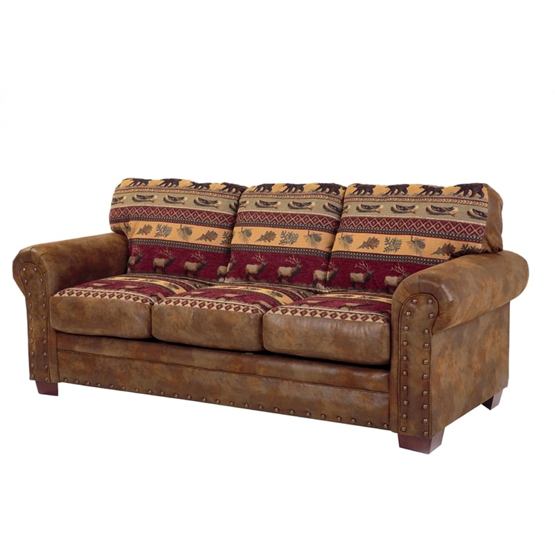 American Furniture Classics Sierra Lodge 4-piece Sleeper Sofa Set in Brown