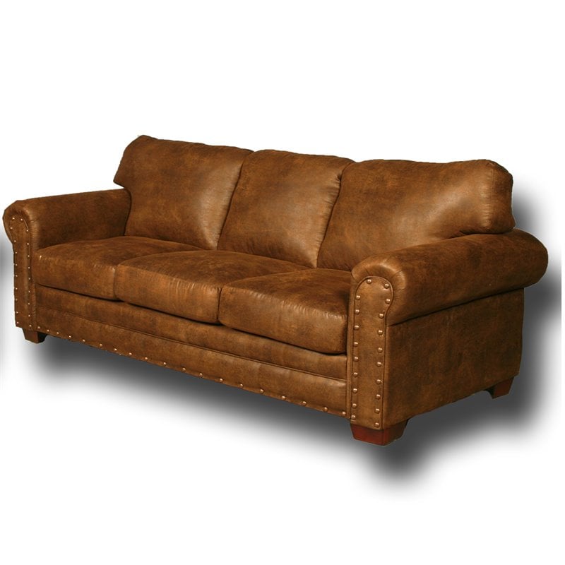 American Furniture Classics Buckskin 4-piece Microfiber Sofa Set in Brown