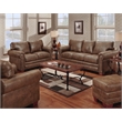 American Furniture Classics Buckskin 4-piece Sleeper Sofa Set in Brown