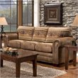 American Furniture Classics Wild Horses 4-piece Microfiber Sofa Set in Brown