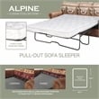 American Furniture Classics Alpine Lodge 4-piece Sleeper Sofa Set in Brown