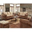 American Furniture Classics Angler's Cove 4-piece Microfiber Sofa Set in Brown