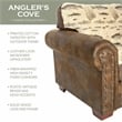 American Furniture Classics Angler's Cove 4-piece Sleeper Sofa Set in Brown