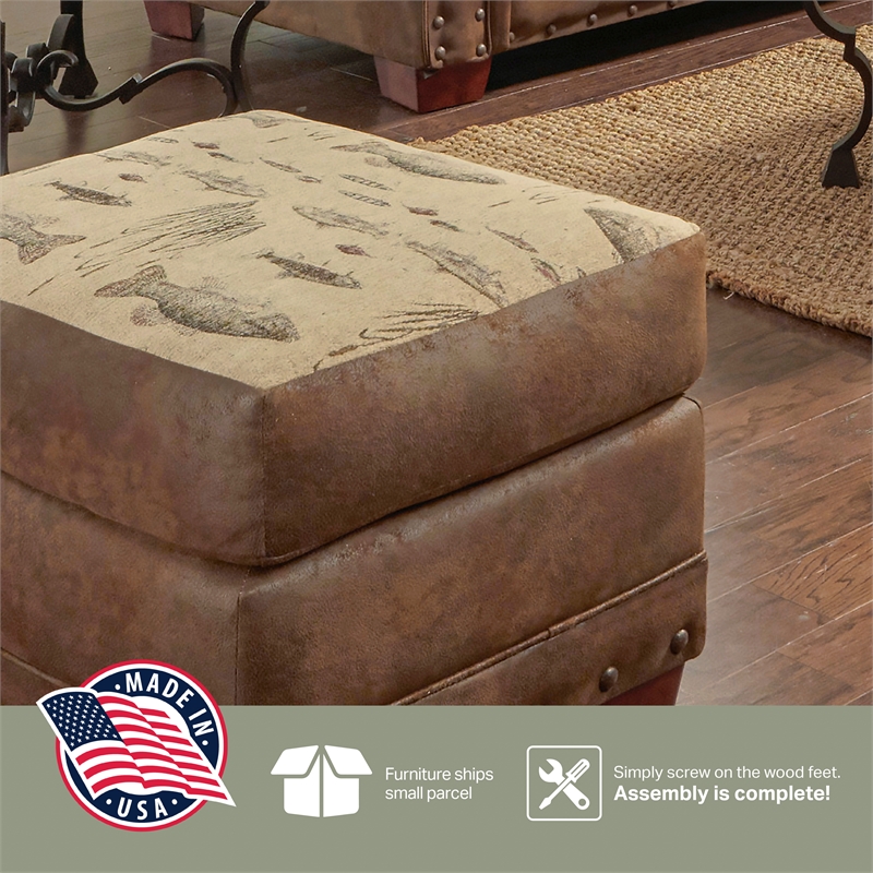 American Furniture Classics Angler's Cove 4-piece Sleeper Sofa Set in Brown