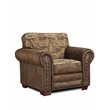 American Furniture Classics River Bend 4-piece Microfiber Sofa Set in Brown