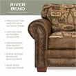 American Furniture Classics River Bend 4-piece Sleeper Sofa Set in Brown