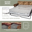 American Furniture Classics River Bend 4-piece Sleeper Sofa Set in Brown
