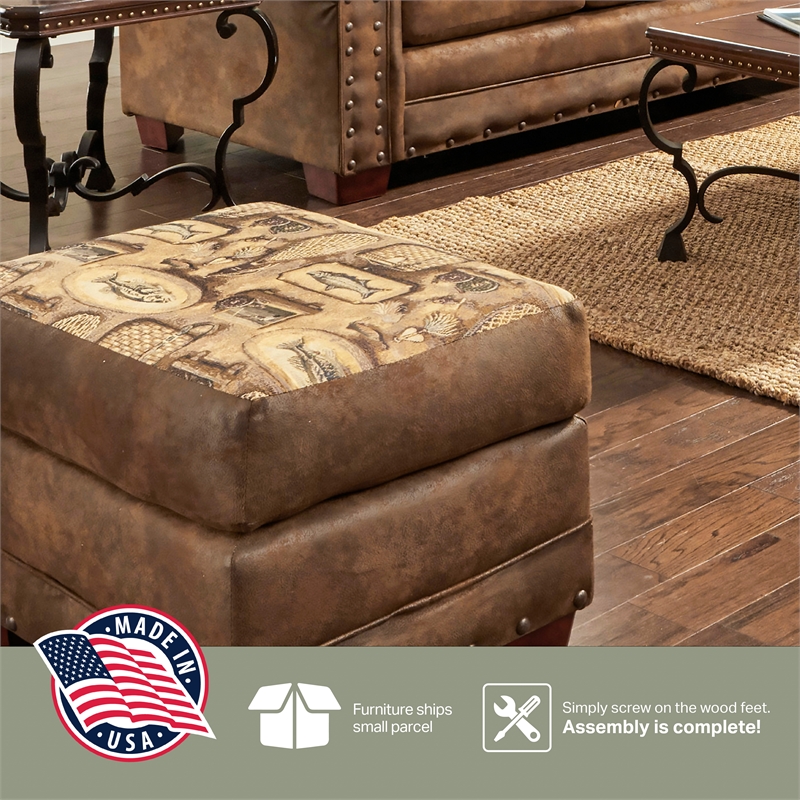 American Furniture Classics River Bend 4-piece Sleeper Sofa Set in Brown