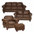 American Furniture Classics Sedona 4-piece Microfiber Sofa Set in Brown