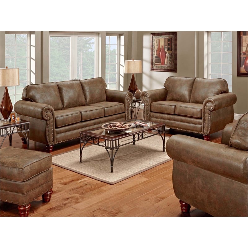 American Furniture Classics Sedona 4-piece Sleeper Sofa Set in Brown