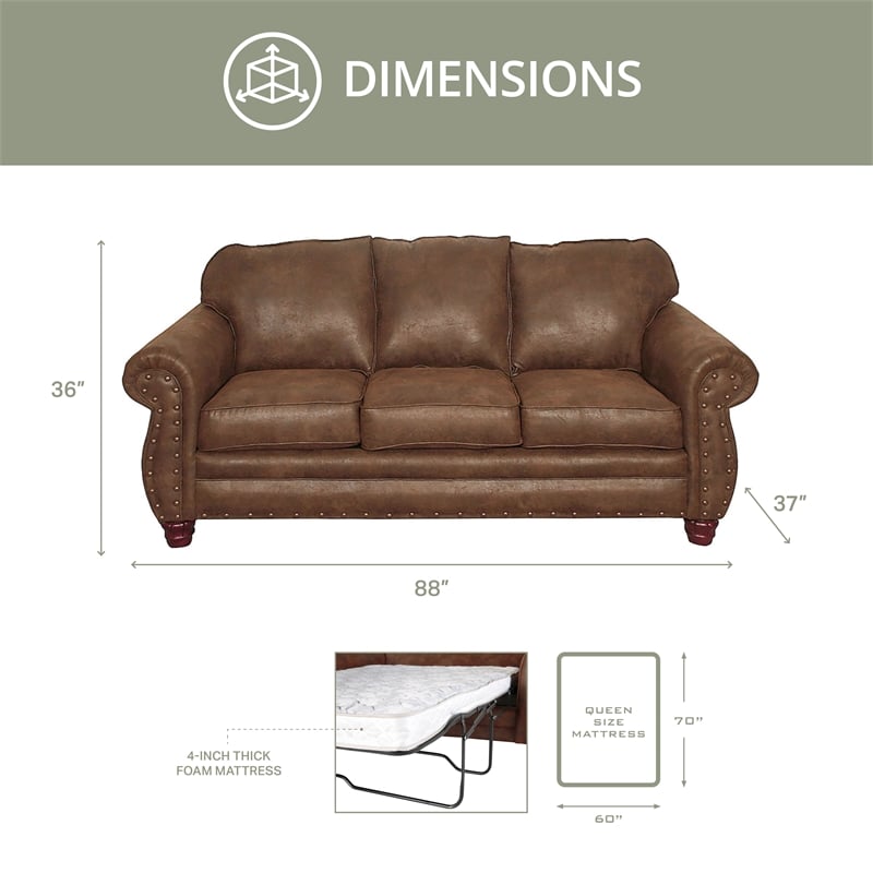 American Furniture Classics Sedona 4-piece Sleeper Sofa Set in Brown