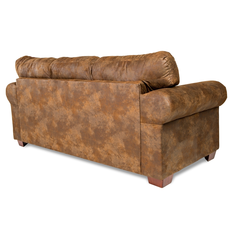 American Furniture Classics 8503-90 Deer Teal/Brown Lodge Tapestry Sofa