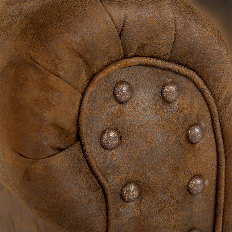 American Furniture Classics 8503-90 Deer Teal/Brown Lodge Tapestry Sofa