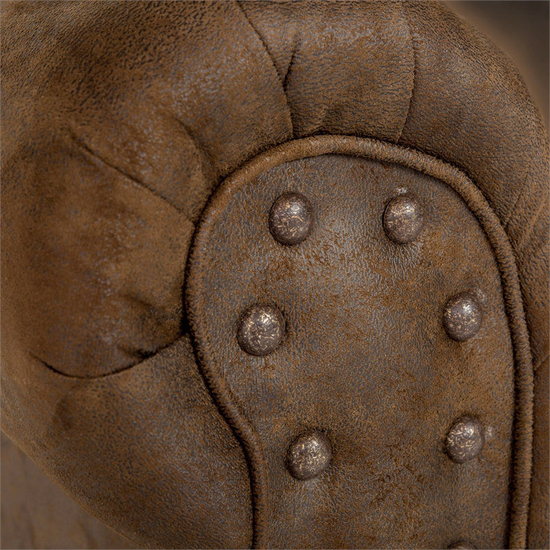 American Furniture Classics 8505-90 Deer Teal/Brown Lodge Tapestry Sofa Sleeper