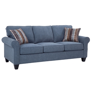 american furniture classics indigo series 8-010-a330v8 sofa w/ two pillows