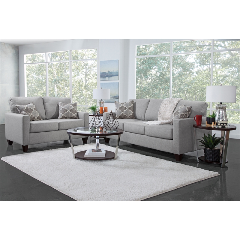 American Furniture Classics 8-010-A329V6 Moroccan Series Sofa in Grey