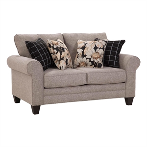 american furniture classics 8-020-s173 linen series loveseat in taupe