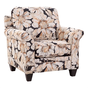 american furniture classics 8-03a-s173 linen series upholstered chair in floral