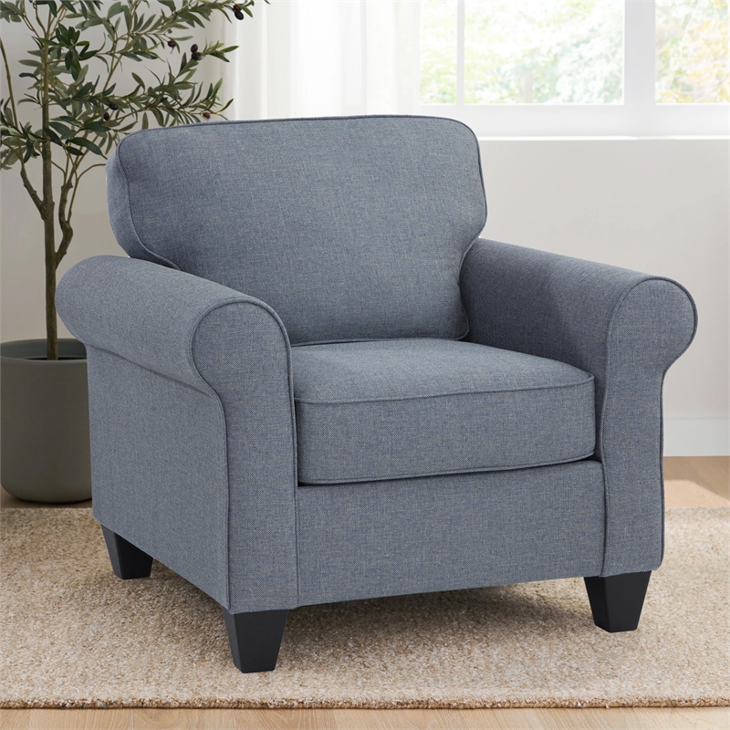 American Furniture Classics 8-030-A330V16 Classic Cottage Blue Oversized Chair