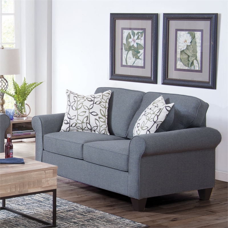 American Furniture Classics 8-020-A330V16 Classic Cottage Blue Loveseat
