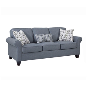 american furniture classics 8-010-a330v16 classic cottage blue sofa