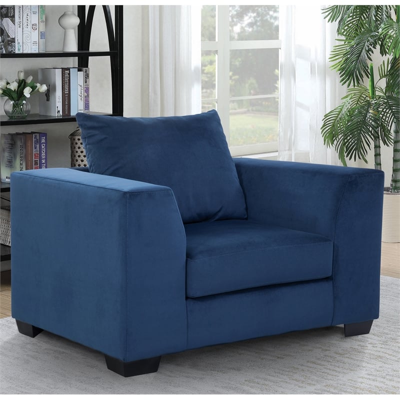 American Furniture Classics 8-030-A317V8 Casual Comfort Oversized Chair in Blue