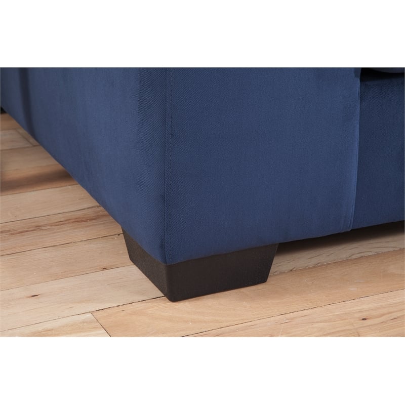 American Furniture Classics 8-A317V8-K Casual Comfort Sectional Sofa in Blue