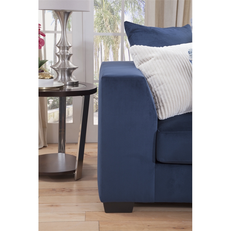 American Furniture Classics 8-A317V8-K Casual Comfort Sectional Sofa in Blue