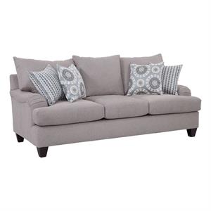 american furniture classics 8-010-a242v3 transitional rolled arm sofa in gray