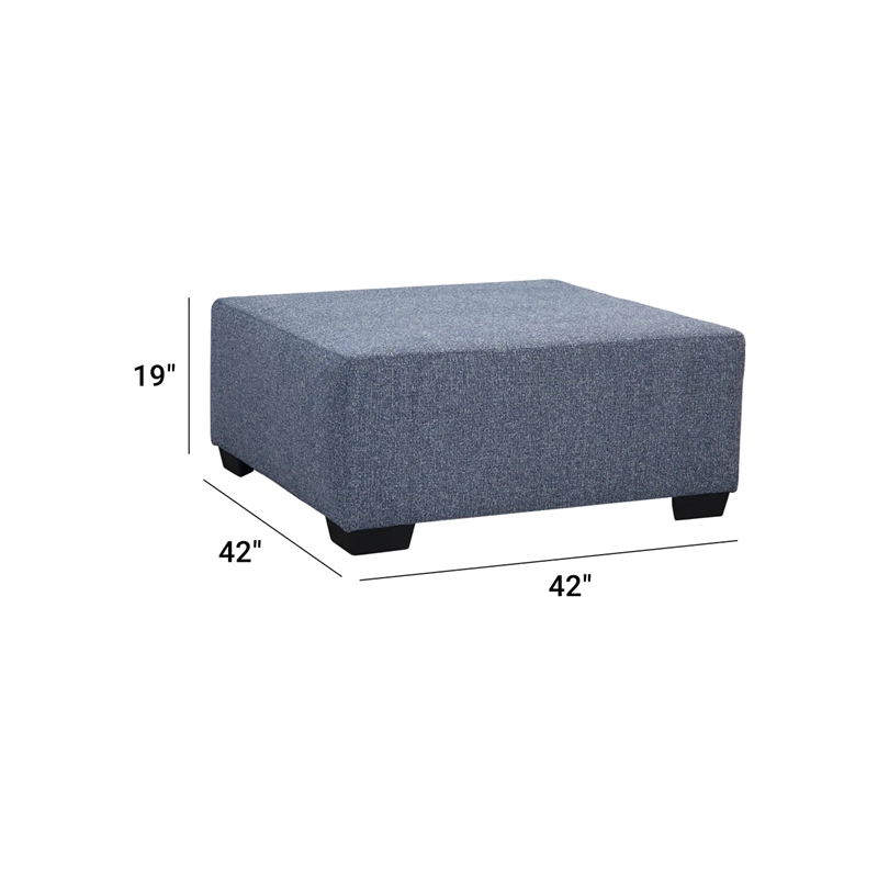 American Furniture Classics 8-080-S371V4 Casual Comfort Ottoman in Blue