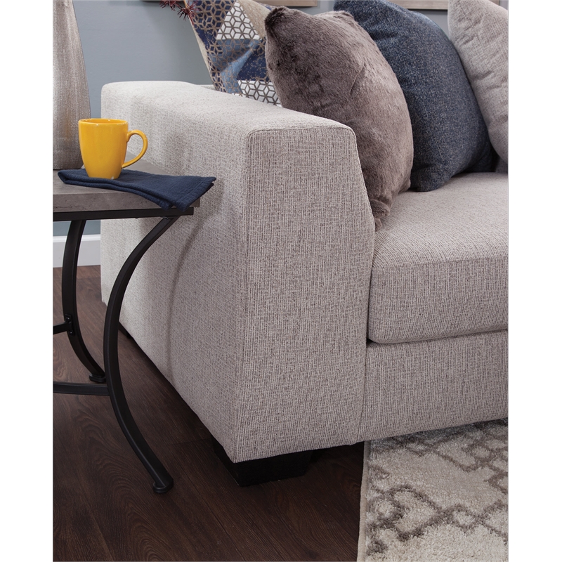 American Furniture Classics 8-S317V4-K Casual Comfort Sectional Sofa in Ivory