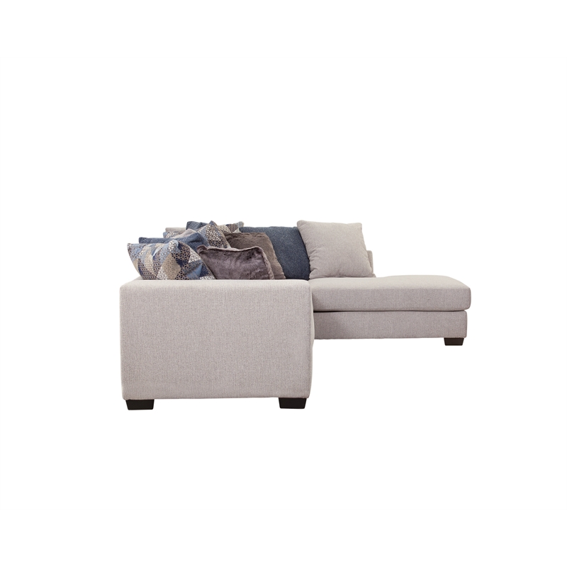American Furniture Classics 8-S317V4-K Casual Comfort Sectional Sofa in Ivory