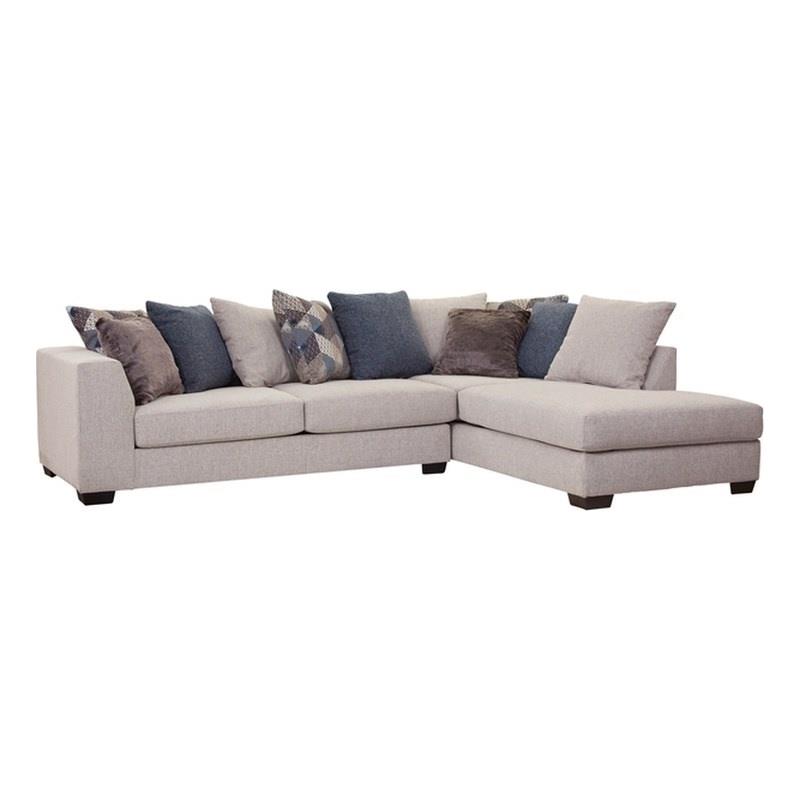 American Furniture Classics 8-S317V4-K Casual Comfort Sectional Sofa in Ivory