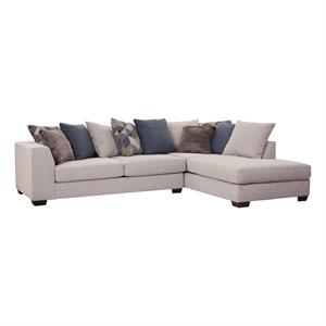 American Furniture Classics 8-S317V4-K Casual Comfort Sectional Sofa in Ivory