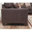 American Furniture Classics 8-020-A7V2 Square Arm Loveseat in Pinto Brown