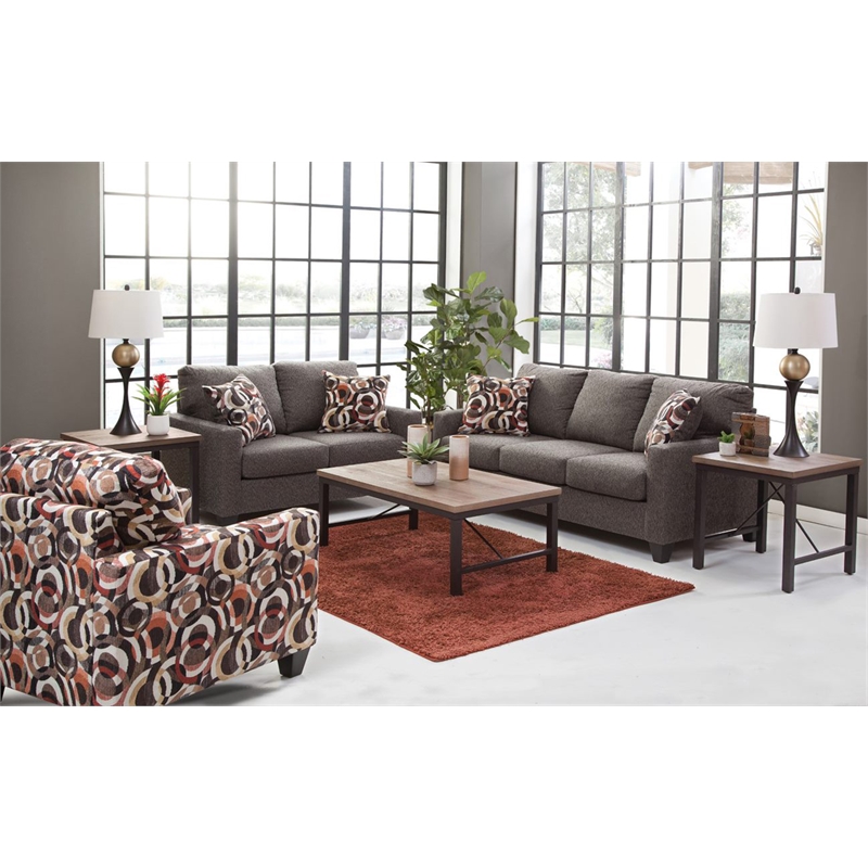 American Furniture Classics 8-020-A329B Urban Loft Charcoal Gray Loveseat