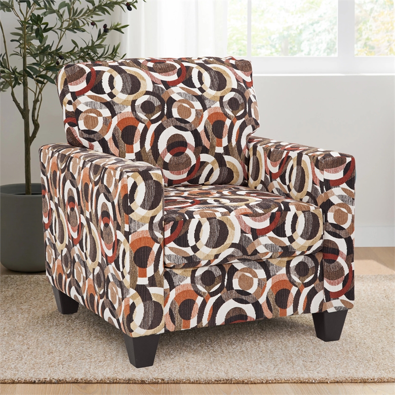 Grey Multi Coloured Occasional Chair Arm Chair Multi Coloured