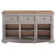 OS Home and Office Furniture Cottage Series Wood Buffet Sideboard in Corona Gray