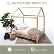American Furniture Classics Model Queen Size House Bed with Raised Base