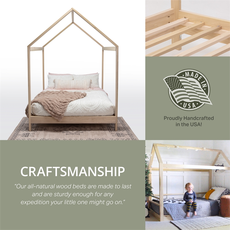 American Furniture Classics Model Queen Size House Bed with Raised Base