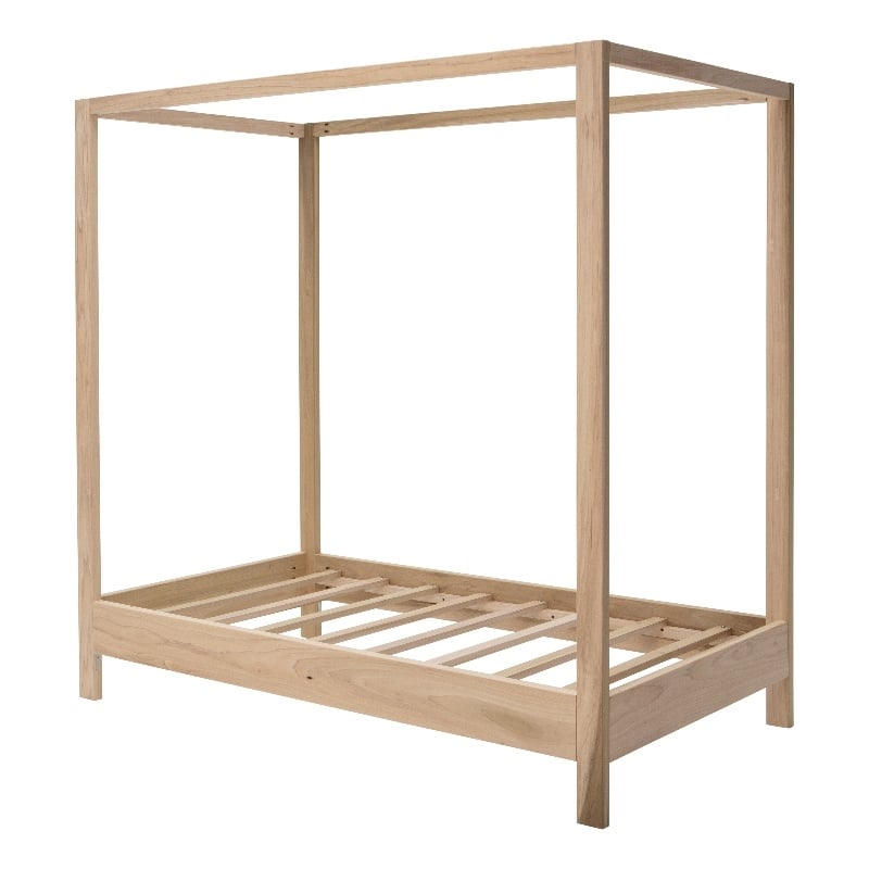 American Furniture Classics Twin Size Canopy Bed with Raised Platform