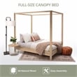 American Furniture Classics Full Size Canopy Bed with Raised Platform