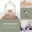 American Furniture Classics Twin Size House Bed on Raised Platform
