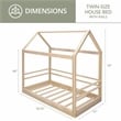 American Furniture Classics Twin Size House Bed on Raised Platform