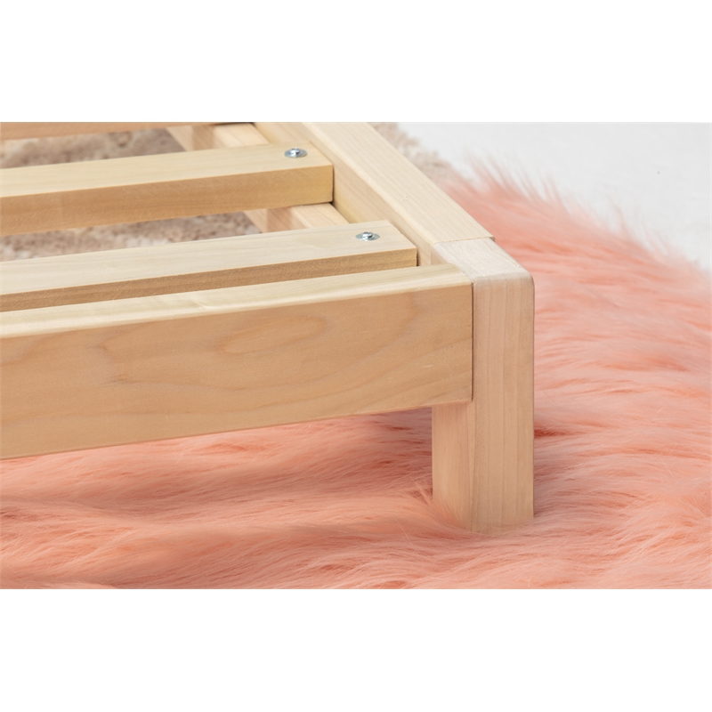 American Furniture Transitional Solid Wood Twin Size Platform Bed in Brown