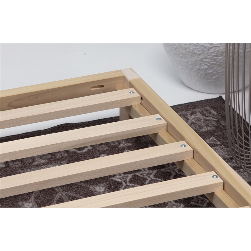 American Furniture Transitional Solid Wood Twin Size Platform Bed in Brown